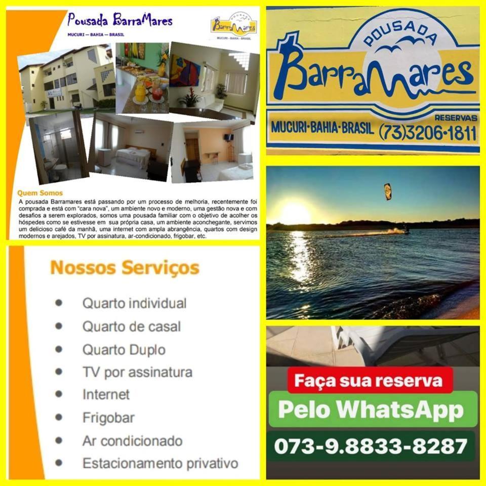 Pousada Barra Mares Mucuri Bagian luar foto